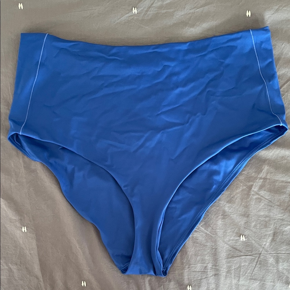 alder high rise swim bottoms blue XL